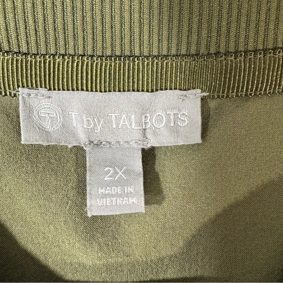 Talbots Olive Green Utility Dress T by Talbots - Picture 10 of 12